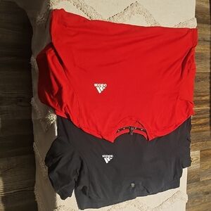Adidas Red and Black Apparel